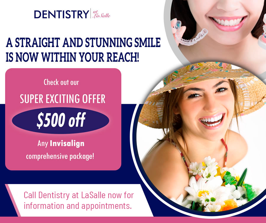 Receive $500 off any NEW comprehensive package, Dentistry at LaSalle